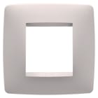 GEWISS - PLACCA ONE INTERNATIONAL - IN TECNOPOLIMERO VERNICIATO - 2 POSTI - NATURAL BEIGE - CHORUSMART GW16122VL