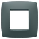 GEWISS - PLACCA ONE INTERNATIONAL - IN TECNOPOLIMERO VERNICIATO - 2 POSTI - OTTANIO - CHORUSMART GW16122VZ