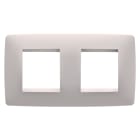 GEWISS - PLACCA ONE INTERNATIONAL - IN TECNOPOLIMERO VERNICIATO - 2+2 POSTI ORIZZONTALE - NATURAL BEIGE - CHORUSMART