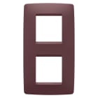 GEWISS - PLACCA ONE INTERNATIONAL - IN TECNOPOLIMERO VERNICIATO - 2+2 POSTI VERTICALE - TUSCAN RED - CHORUSMART