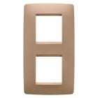 GEWISS - PLACCA ONE INTERNATIONAL - IN TECNOPOLIMERO VERNICIATO - 2+2 POSTI VERTICALE - RAME CHIARO - CHORUSMART
