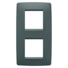 GEWISS - PLACCA ONE INTERNATIONAL - IN TECNOPOLIMERO VERNICIATO - 2+2 POSTI VERTICALE - OTTANIO - CHORUSMART GW16124VZ