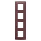 GEWISS - PLACCA ONE INTERNATIONAL - IN TECNOPOLIMERO VERNICIATO - 2+2+2+2 POSTI VERTICALE - TUSCAN RED - CHORUSMART