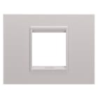 GEWISS - PLACCA LUX - IN METALLO - 2 POSTI - NATURAL BEIGE MONOCHROME - CHORUSMART GW16202XL