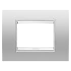 GEWISS - PLACCA LUX - IN METALLO - 3 POSTI - MAGNETIC GRAY - CORNICE MAGNETIC GRAY OPACO - CHORUSMART GW16203XR