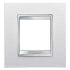 GEWISS - PLACCA LUX INTERNATIONAL - IN TECNOPOLIMERO - 2 POSTI - BIANCO - CHORUSMART