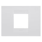 GEWISS - PLACCA GEO - IN TECNOPOLIMERO VERNICIATO - 2 POSTI - BIANCO SATINATO - CHORUSMART