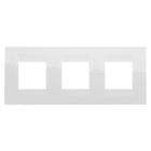 GEWISS - PLACCA GEO INTERNATIONAL - IN TECNOPOLIMERO - 2+2+2 POSTI ORIZZONTALE - BIANCO - CHORUSMART