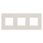 GEWISS - PLACCA GEO INTERNATIONAL - IN TECNOPOLIMERO - 2+2+2 POSTI ORIZZONTALE - AVORIO - CHORUSMART