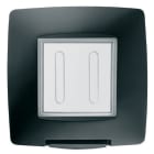 GEWISS - PLACCA STAGNA STANDARD INTERNAZIONALE - 2 POSTI IP55 - NERO - CHORUSMART