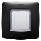 GEWISS - PLACCA STAGNA STANDARD INTERNAZIONALE - 2 POSTI IP55 - NERO - CHORUSMART