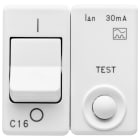 GEWISS - INTERRUTTORE AUTOMATICO MAGNETOTERMICO DIFFERENZIALE - 230V ac - CLASSE A - 1P+N 16A 3kA 30mA CURVA C - 2 MODULI - SYSTEM WHITE