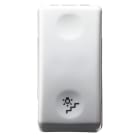 GEWISS - PULSANTE UNIPOLARE 250V ac - NA 10A - SIMBOLO SCALE - 1 MODULO - SYSTEM WHITE