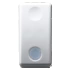 GEWISS - PULSANTE UNIPOLARE 250V ac - NA 10A - LUMINOSO 230V ac - CON LENTE NEUTRA SOSTITUIBILE - 1 MODULO - SYSTEM WHITE