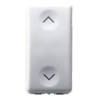 GEWISS - PULSANTE UNIPOLARE 250V ac - NA+NA 10A - CON INTERBLOCCO - SIMBOLO SU- GIU' - 1 MODULO - SYSTEM WHITE
