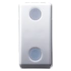 GEWISS - COMMUTATORE UNIPOLARE 250V ac - 10AX - CON LENTE NEUTRA SOSTITUIBILE - 1 MODULO - SYSTEM WHITE