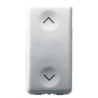 GEWISS - COMMUTATORE BIPOLARE 250V ac - 10AX - NEUTRO - SIMBOLO SU-GIU' - 1 MODULO - SYSTEM WHITE