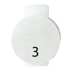 GEWISS - LENTE CON SIMBOLO ILLUMINABILE PER APPARECCHI DI COMANDO - TRE - SIMBOLO 3 - SYSTEM