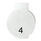 GEWISS - LENTE CON SIMBOLO ILLUMINABILE PER APPARECCHI DI COMANDO - QUATTRO - SIMBOLO 4 - SYSTEM