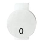 GEWISS - LENTE CON SIMBOLO ILLUMINABILE PER APPARECCHI DI COMANDO - ZERO - SIMBOLO 0 - SYSTEM