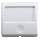 GEWISS - PULSANTE CON TARGA PORTANOME ILLUMINABILE 250V ac - NA 10A - 2 MODULI - SYSTEM WHITE