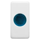 GEWISS - SPIA DI SEGNALAZIONE SINGOLA - 12/24/250V - AZZURRO - 1 MODULO - SYSTEM WHITE
