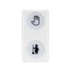 GEWISS - SPIA DI SEGNALAZIONE DOPPIA - OPALE - DND+MUR - 1 MODULO - SYSETEM WHITE
