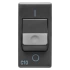 GEWISS - INTERRUTTORE AUTOMATICO MAGNETOTERMICO 230V ac - 1P 10A 3kA CURVA C - 1 MODULO - SYSTEM BLACK