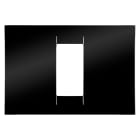 GEWISS - PLACCA VIRNA - IN TECNOPOLIMERO FINITURA LUCIDA - 1 POSTO - NERO TONER - SYSTEM