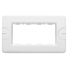 GEWISS - PLACCA COMPACT - AUTOPORTANTE - 4 POSTI - BIANCO NUVOLA - SYSTEM