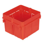 GEWISS - SCATOLA QUADRATA DA INCASSO - 2 POSTI COMPONIBILE - HALOGEN FREE - 70x70x50