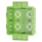 GEWISS - SCATOLA AD ALTA CAPIENZA PER SERIE CIVILI MODULARI - GREEN WALL - PER PARETI LEGGERE - HALOGEN FREE - 8 POSTI (4+4) - 131X129X53