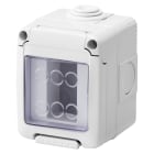 GEWISS - CONTENITORE PER APPARECCHI SYSTEM - STAGNO - 1 POSTO - GRIGIO RAL 7035 - IP55