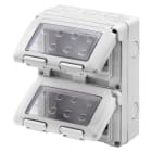 GEWISS - CONTENITORE PER APPARECCHI SYSTEM - VERTICALE STAGNO - 8 POSTI - MODULO 4X2 - GRIGIO RAL 7035 - IP55