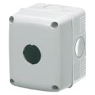 GEWISS - CONTENITORE VUOTO PER PULSANTI, COMANDI E SEGNALATORI - 1 POSTO - DIAMETRO 22mm - COPERCHIO GRIGIO RAL 7035 - IP66
