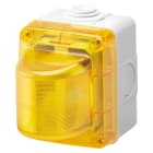 GEWISS - SPIA DI SEGNALAZIONE - 15W - 230V - DIFFUSORE GIALLO - IP55 - GRIGIO RAL 7035