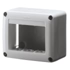 GEWISS - SCATOLA PORTAPPARECCHI SYSTEM - 3 POSTI - ANTRACITE RAL 7021 - USO BATTISCOPA E CORNICE
