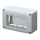 GEWISS - SCATOLA PORTAPPARECCHI SYSTEM - 4 POSTI - BIANCO RAL 9010 - USO BATTISCOPA E CORNICE