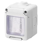 GEWISS - CONTENITORE COMPLETO APPARECCHI SYSTEM STAGNO - CON PULSANTE UNIPOLARE NA 10A - IP55 - GRIGIO RAL 7035