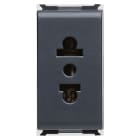 GEWISS - PRESA STANDARD EUROAMERICANO - 250/125V ac - 2P+T 10/15A - 1 MODULO - PLAYBUS