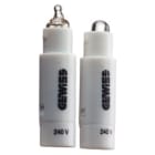 GEWISS - UNITA SEGNALAZIONE AD AMPOLLA - FLUORESCENTE - 110V 0,8W - BIANCO