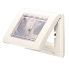 GEWISS - PLACCA STAGNA AUTOPORTANTE - PER SCATOLE RETTANGOLARI DA INCASSO - IP55 - 3 POSTI - NERO TONER - PLAYBUS