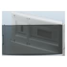 GEWISS - CENTRALINO PREDISPOSTO PER ALLOGGIAMENTO MORSETTIERE-INCASSO - STANDARD SPAGNOLO - CON VANO PIOMBABILE - 4+8 MODULI - PORTA TRASPARENTE FUMÉ - IP 40