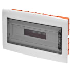 GEWISS - CENTRALINO PROTETTO - DA INCASSO - PORTA TRASPARENTE FUMÉ CON TELAIO ESTRAIBILE - 18 MODULI IP40