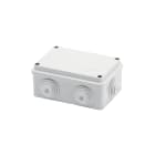 GEWISS - CASSETTA DI DERIVAZIONE CON COPERCHIO BASSO A VITE - IP55 -DIMENSIONI INTERNE 120X80X50 - PARETI CON PASSACAVI - GRIGIO RAL 7035