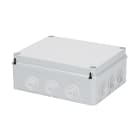GEWISS - CASSETTA DI DERIVAZIONE CON COPERCHIO BASSO A VITE - IP55 - DIMENSIONI INTERNE 240X190X90 - PARETI CON PASSACAVI - GRIGIO RAL 7035