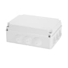 GEWISS - CASSETTA DI DERIVAZIONE CON COPERCHIO BASSO A VITE - IP55 - DIMENSIONI INTERNE 300X220X120 - PARETI CON PASSACAVI - GRIGIO RAL 7035