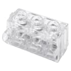 GEWISS - MORSETTIERA CON SERRAGGIO A PIASTRINA - 6 VIE x 6MMQ - 450V - TRASPARENTE