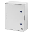 GEWISS - QUADRO POLIESTERE PORTA CIECA MUNITA DI SERRATURA - 405X500X200 - IP66 - GRIGIO RAL 7035