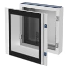 GEWISS - QUADRO CVX 160E - DA PARETE - 600x1000x180 - IP40 - CON PORTA IN VETRO PIANO - CON TELAIO ESTRAIBILE - GRIGIO RAL7035